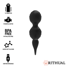 Carregar imagem no visualizador da galeria, Bola Dupla Vibratória Rithual Nisha Preto USB
