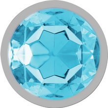Carregar imagem no visualizador da galeria, Plug Anal Metal Com Cristal Azul Intense S
