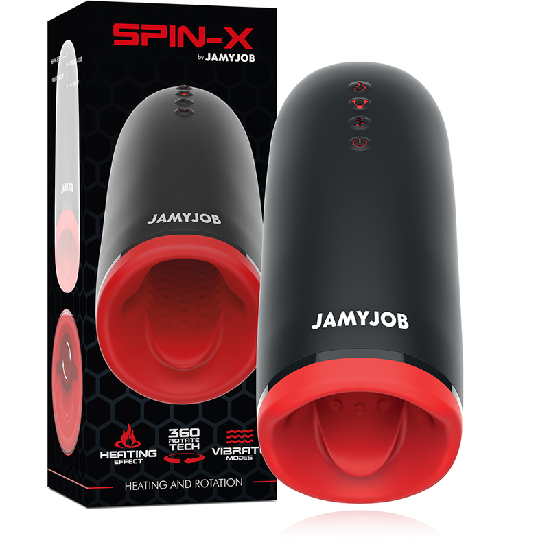Masturbador Com Vibração, Rotação e Aquecimento Jamyjob Spin-X USB