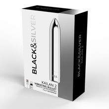 Carregar imagem no visualizador da galeria, Bala Vibratória Black&amp;Silver Kailan ll USB
