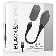 Carregar imagem no visualizador da galeria, Ovo Vibratório Black&amp;Silver Jenell USB
