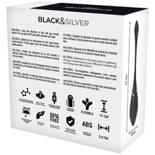 Carregar imagem no visualizador da galeria, Ovo Vibratório Black&amp;Silver Jenell USB
