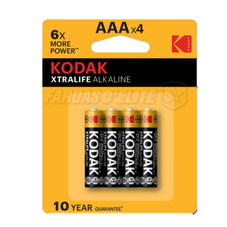Pilhas Kodak Alcalinas AAA 4 Un