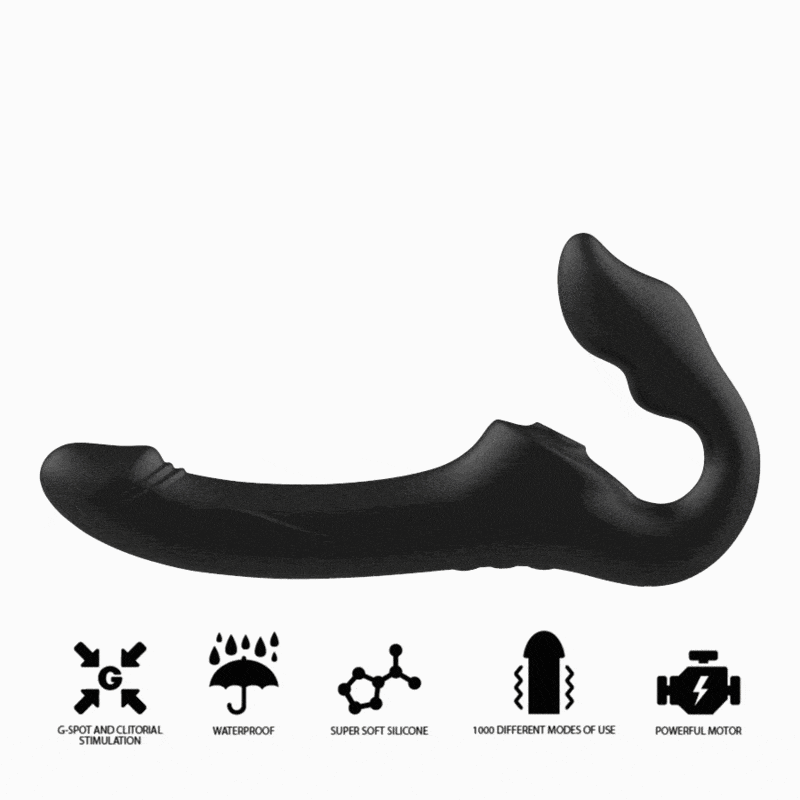 Strap-On Usb Duplo Vibração e Sucção Clitóris Ibiza Luman Controlo Remoto