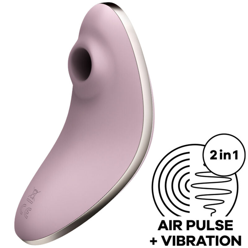 Estimulador Sucção Clitóris e Vibração Satisfyer Vulva Lover l Rosa USB