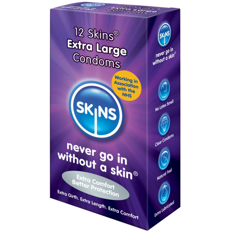 Preservativos Extra XXL Skins 12 Un